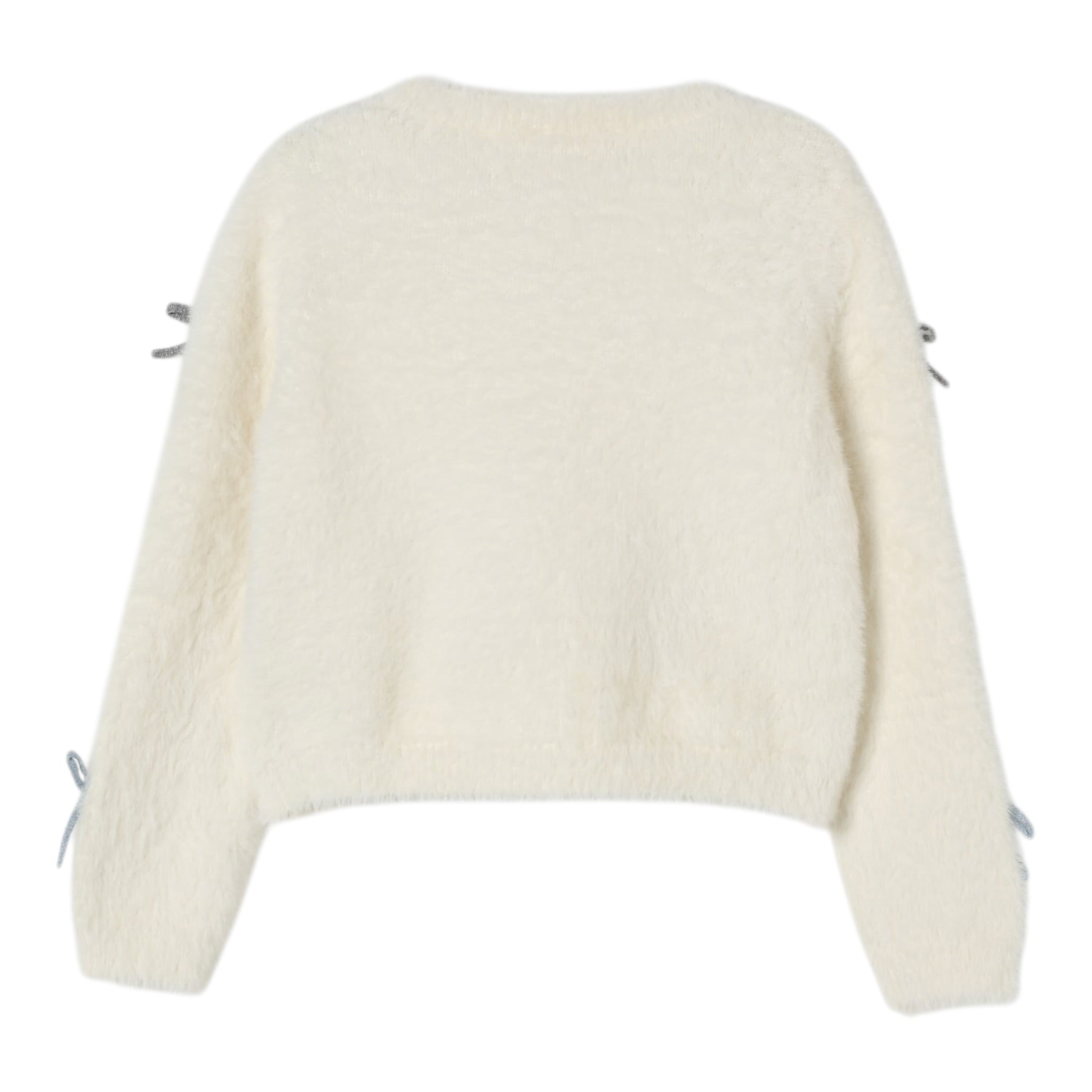 Liu Jo Cardigan tinta unita con Fiocchi Panna per Bambina KF5053XX PANNA LIU JO 