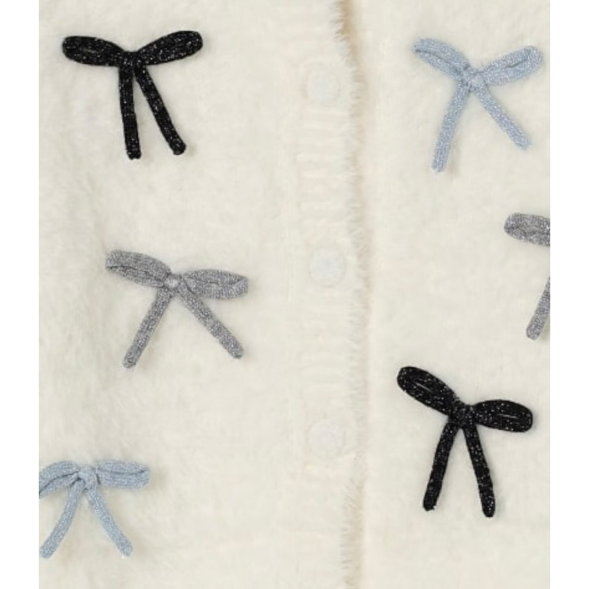 Liu Jo Cardigan tinta unita con Fiocchi Panna per Bambina KF5053XX PANNA LIU JO 