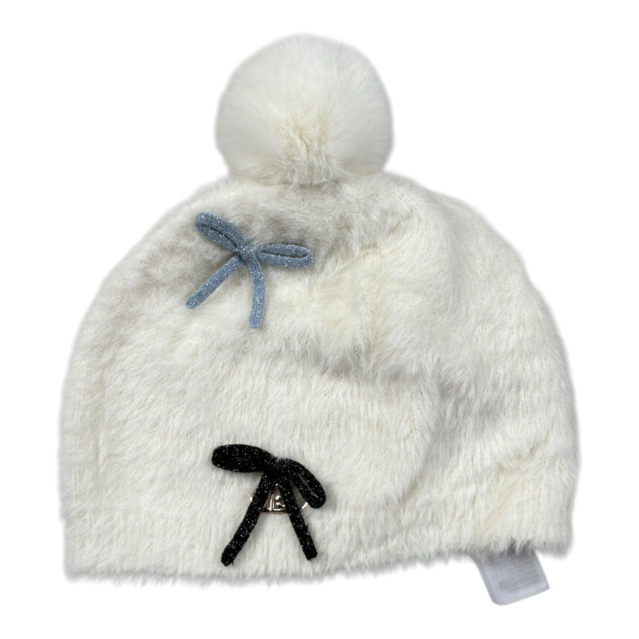 Liu Jo Cappello tinta unita con Fiocchi Panna per Neonata KF5054 PANNA LIU JO 