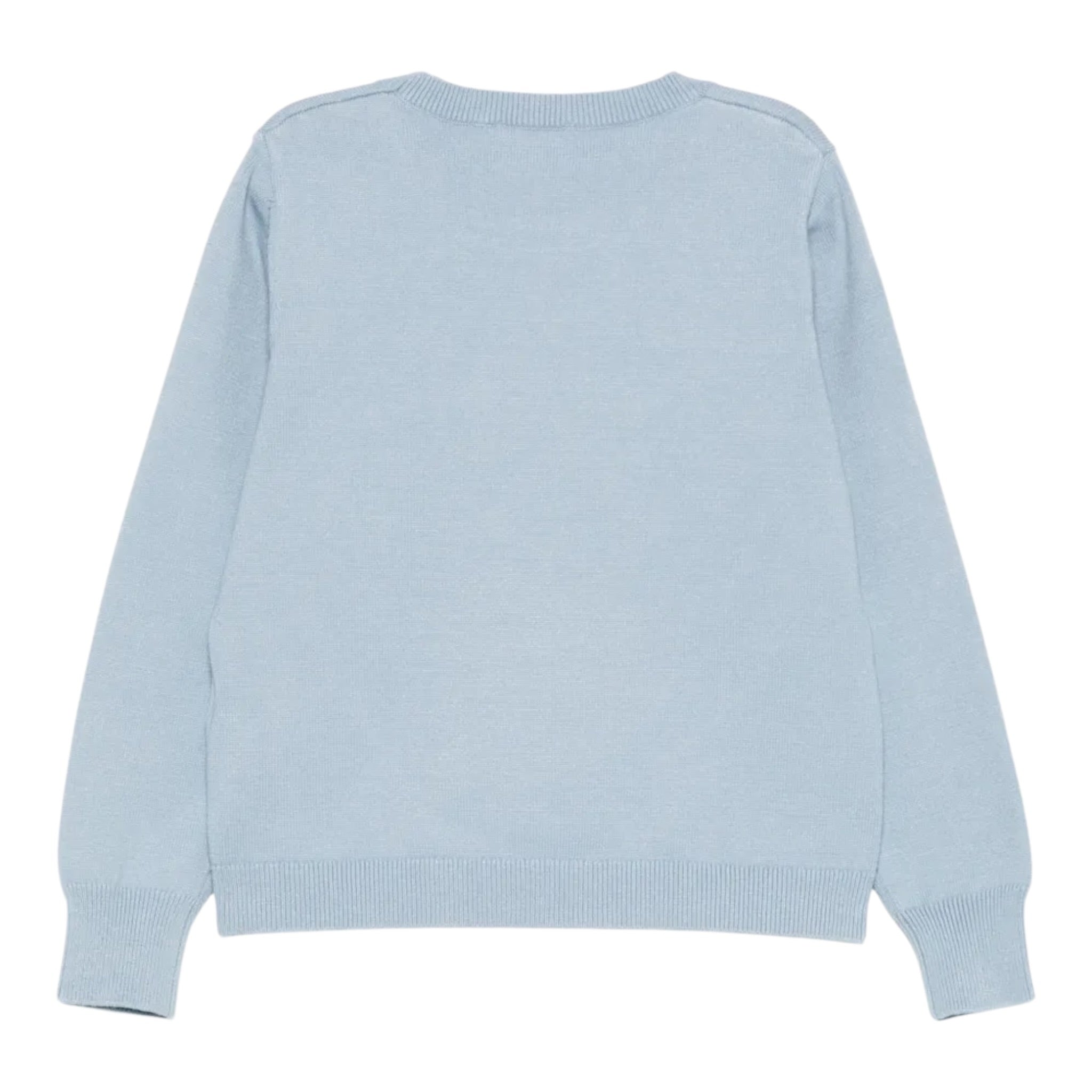 Liu Jo Maglia Girocollo tinta unita con Ricami Azzurro per Bambina KF5057X AZZURRO LIU JO 