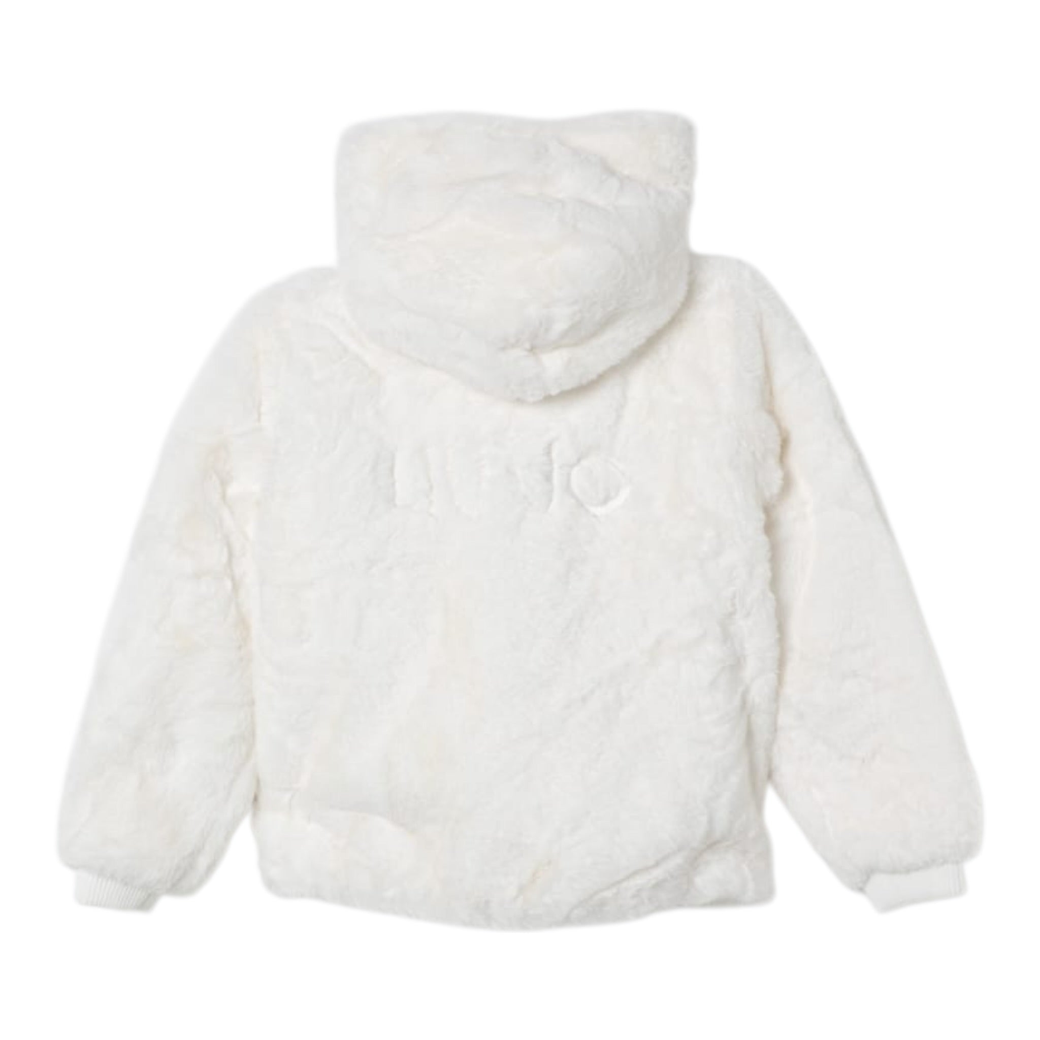 Liu Jo Pelliccia Tinta Uita con Zip E Cappuccio Panna per Bambina KF5058 PANNA LIU JO 
