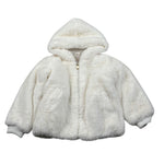 Liu Jo Pelliccia Tinta Uita con Zip E Cappuccio Panna per Bambina KF5058X PANNA LIU JO 