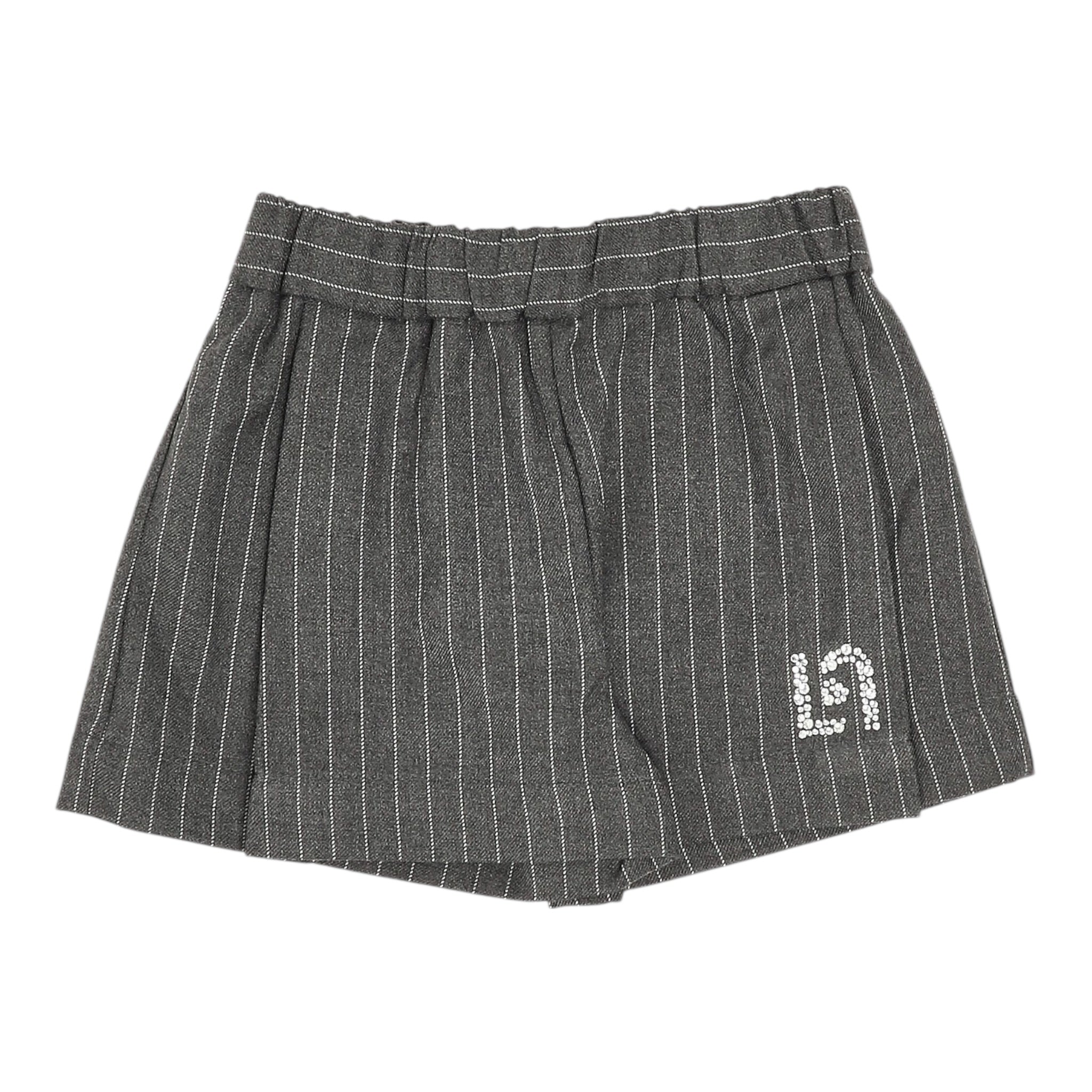 Liu Jo Short tinta unita con Fantasia A Righe Grigio per Neonata KF5064 GRIGIO LIU JO 