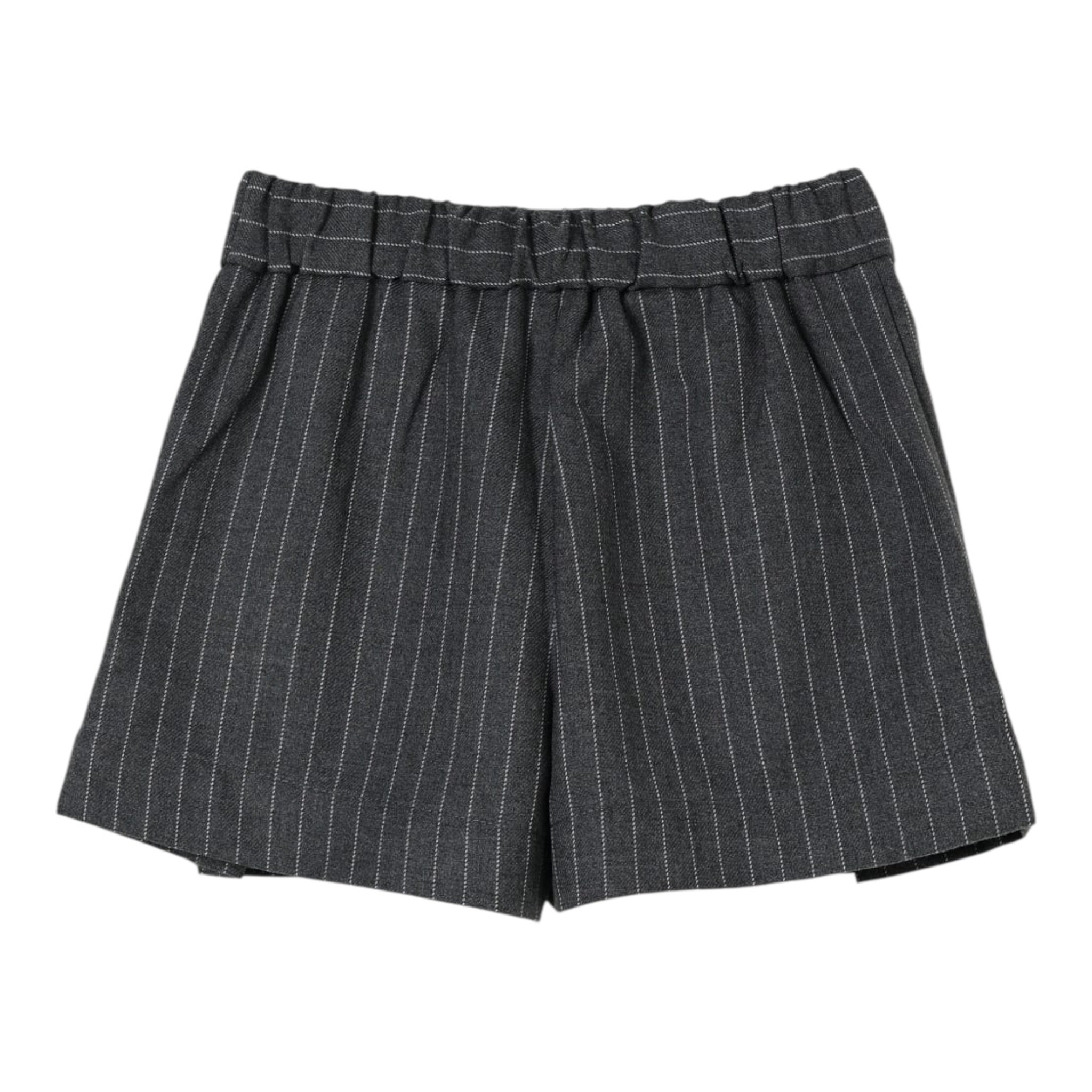 Liu Jo Short tinta unita con Fantasia A Righe Grigio per Bambina KF5064X GRIGIO LIU JO 