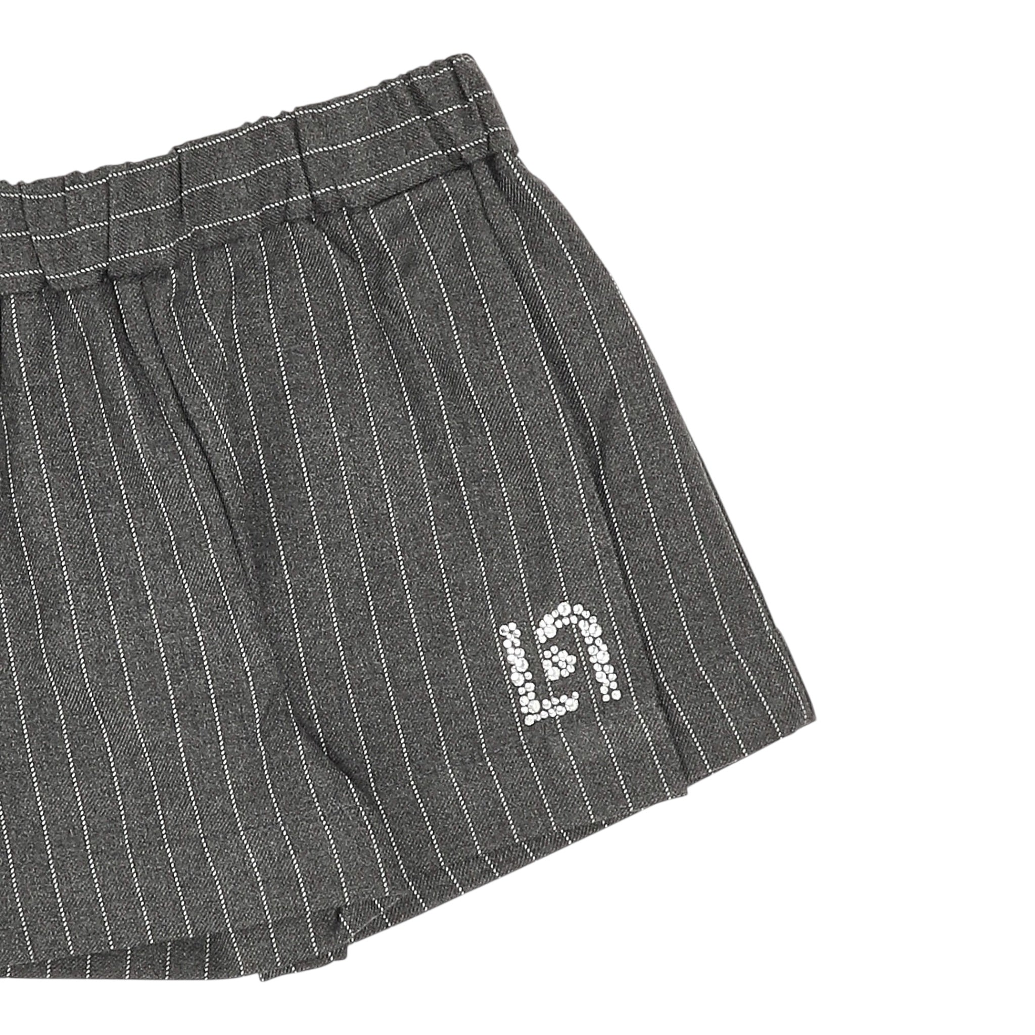 Liu Jo Short tinta unita con Fantasia A Righe Grigio per Neonata KF5064XXX GRIGIO LIU JO 