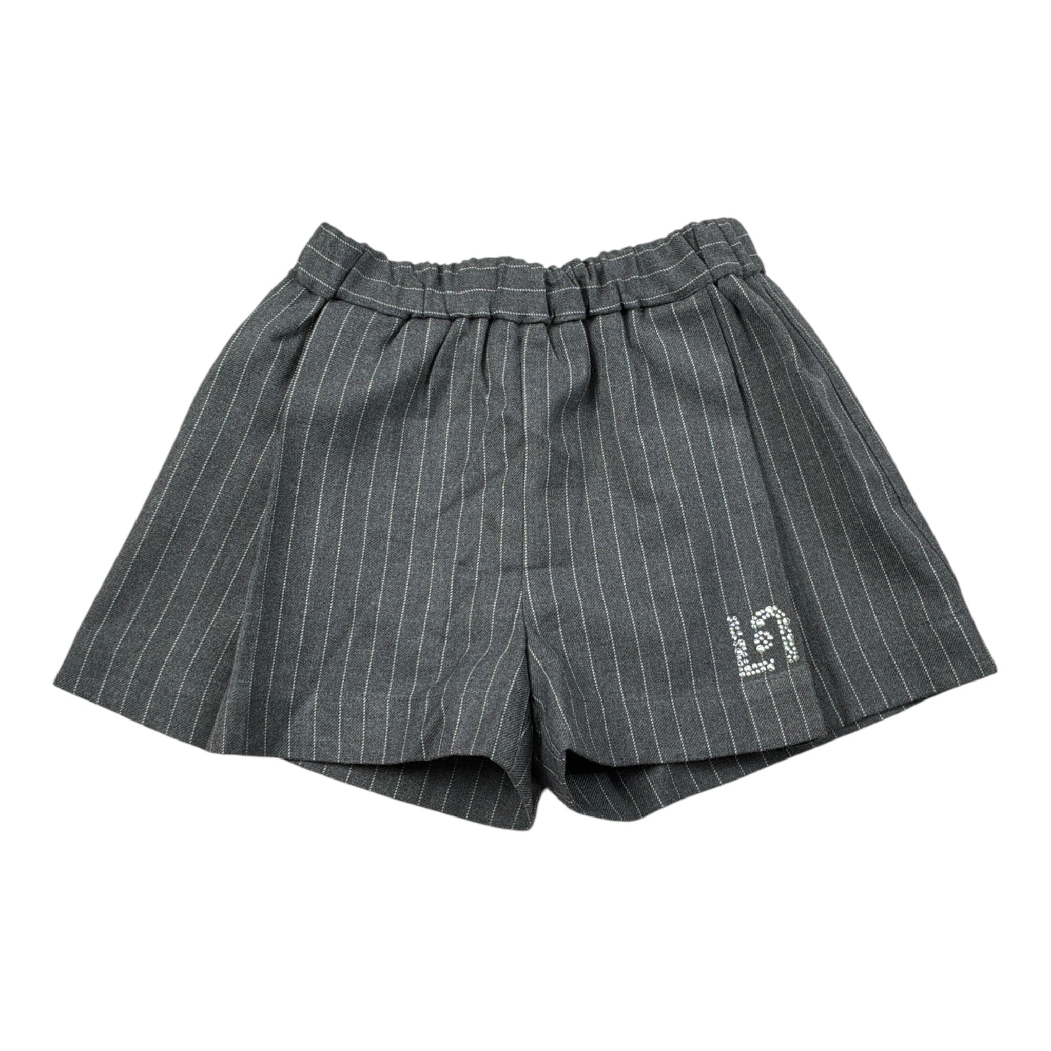 Liu Jo Short tinta unita con Fantasia A Righe Grigio per Neonata KF5064XXXX GRIGIO LIU JO 