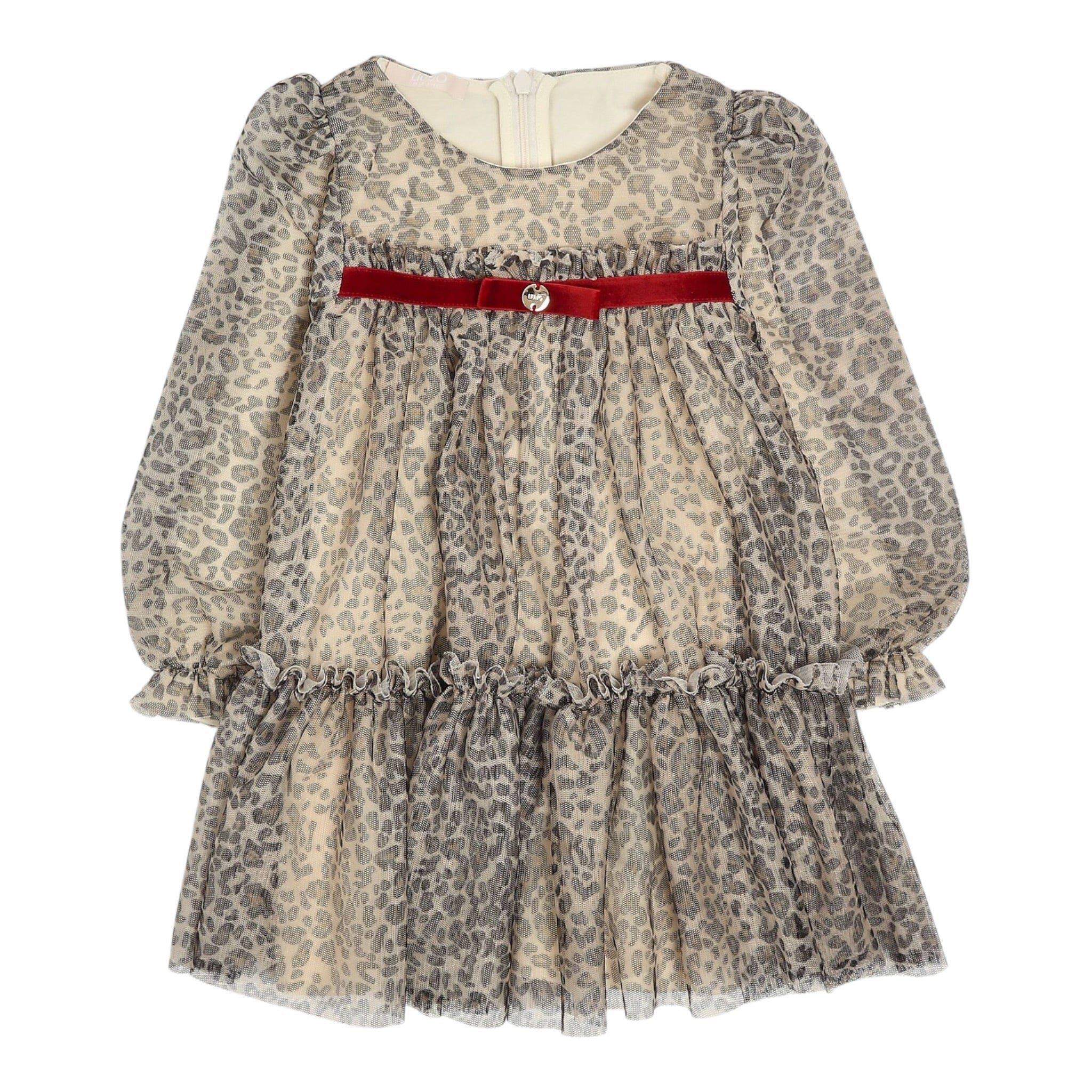 Liu Jo Abito Manica Lunga Fantasia Maculata Beige per Bambina KF5102 BEIGE LIU JO 