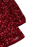 Liu Jo Abito Manica Lunga tinta unita con Paillettes Rosso per Bambina KF5104J ROSSO LIU JO 