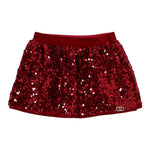 Liu Jo Gonna tinta unita con Paillettes Rosso per Bambina KF5105JXXXX ROSSO LIU JO 
