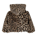 Liu Jo Pelliccia con Cappuccio Fantasia Maculata Beige per Bambina KF5106 BEIGE LIU JO 