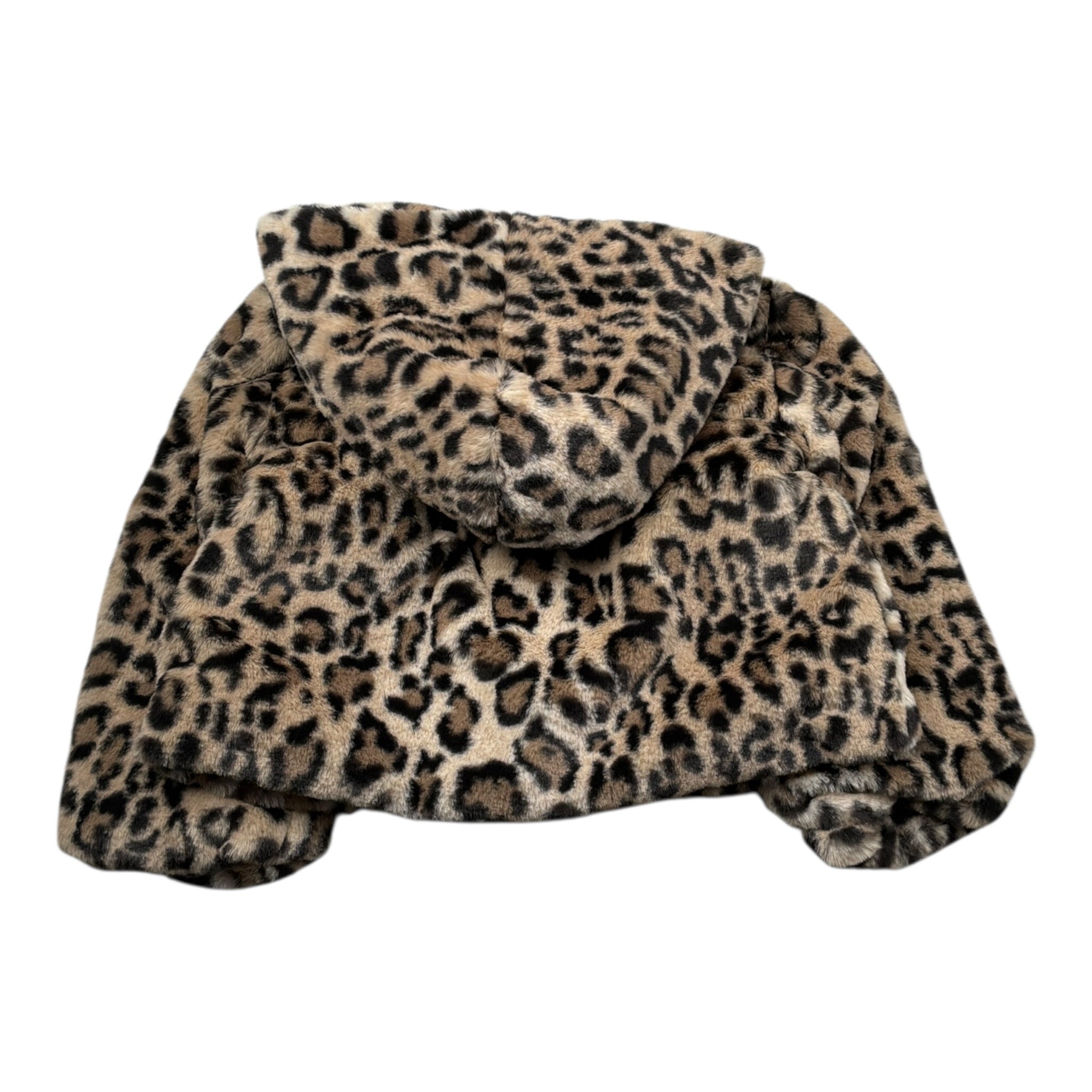 Liu Jo Pelliccia con Cappuccio Fantasia Maculata Marrone per Neonata KF5106X MARRONE LIU JO 