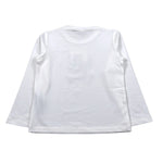 Liu Jo Shirt Girocollo tinta unita con Stampa Logo Bianco per Bambina KF5118 BIANCO LIU JO 