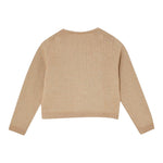 Liu Jo Maglia Girocollo tinta unita con Ricami Beige per Bambina KF5122JX BEIGE LIU JO 