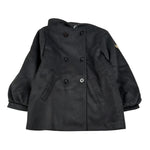 Liu Jo Cappotto tinta unita con Cappuccio Nero per Bambina KF5127X NERO LIU JO 