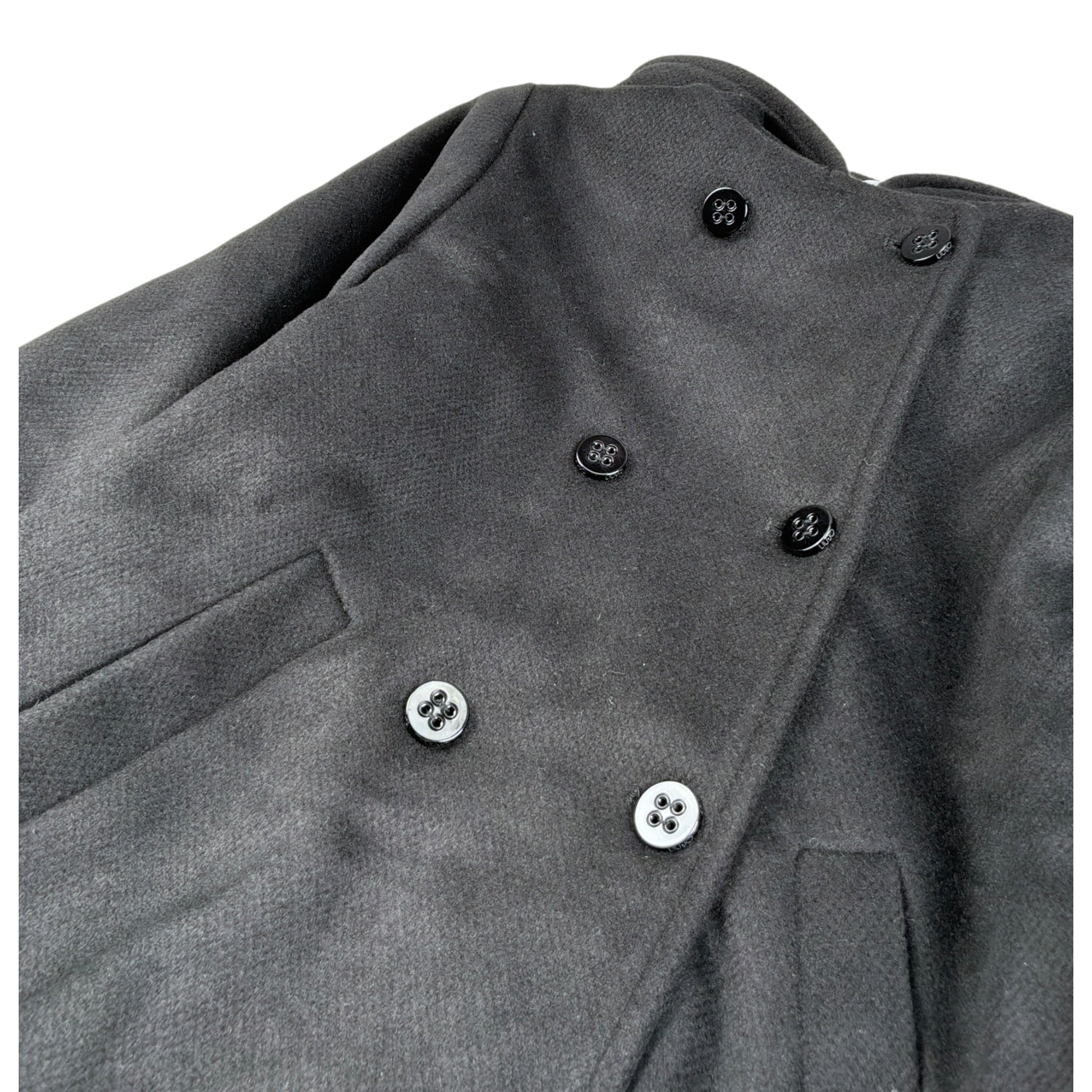 Liu Jo Cappotto tinta unita con Cappuccio Nero per Neonata KF5127XN NERO LIU JO 