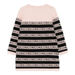 Liu Jo Abito Manica Lunga tinta unita con Logo Rosa per Bambina KF5130X ROSA LIU JO 