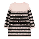 Liu Jo Abito Manica Lunga tinta unita con Logo Rosa per Bambina KF5130X ROSA LIU JO 