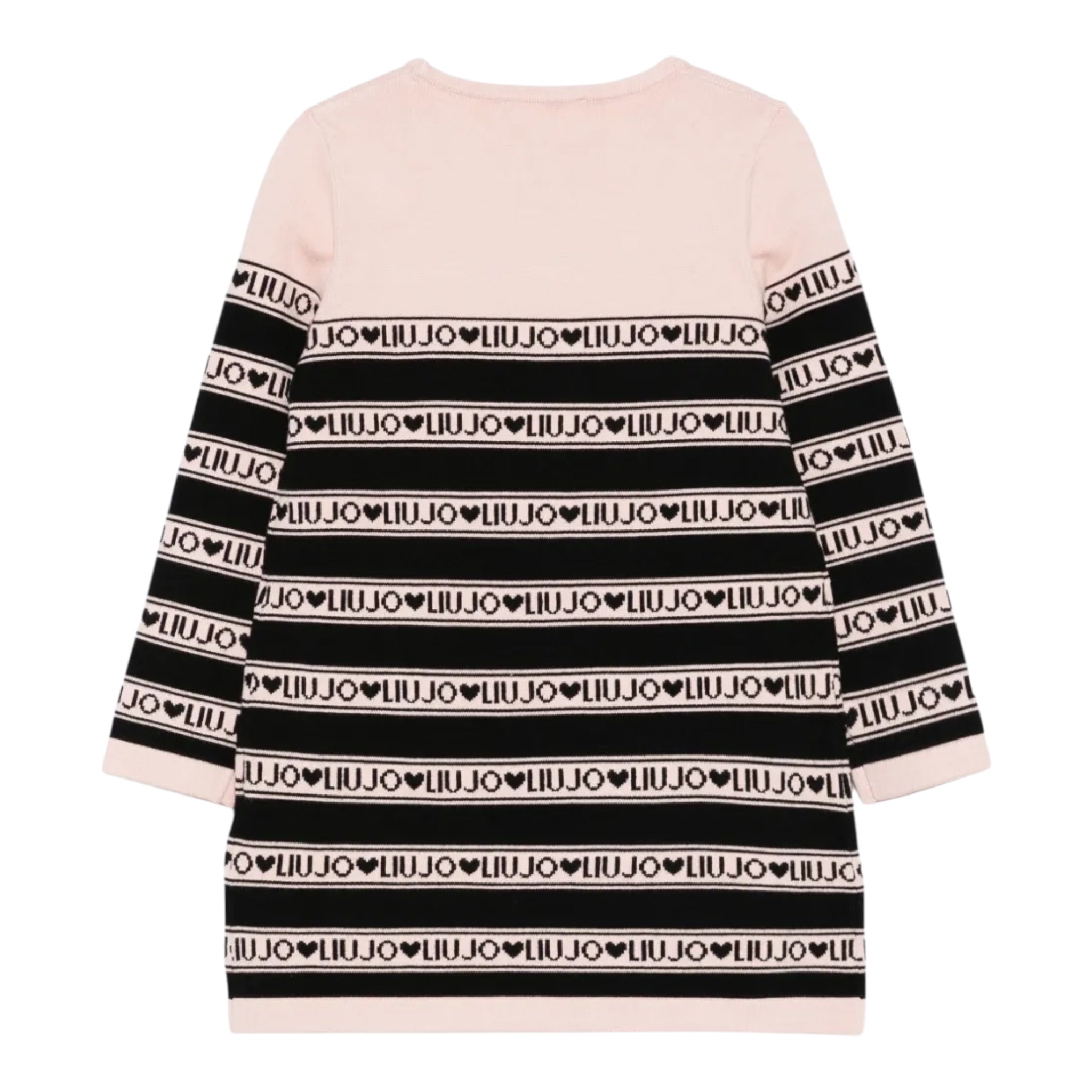 Liu Jo Abito Manica Lunga tinta unita con Logo Rosa per Bambina KF5130X ROSA LIU JO 