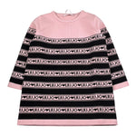 Liu Jo Abito Manica Lunga tinta unita con Logo Rosa per Bambina KF5130XX ROSA LIU JO 