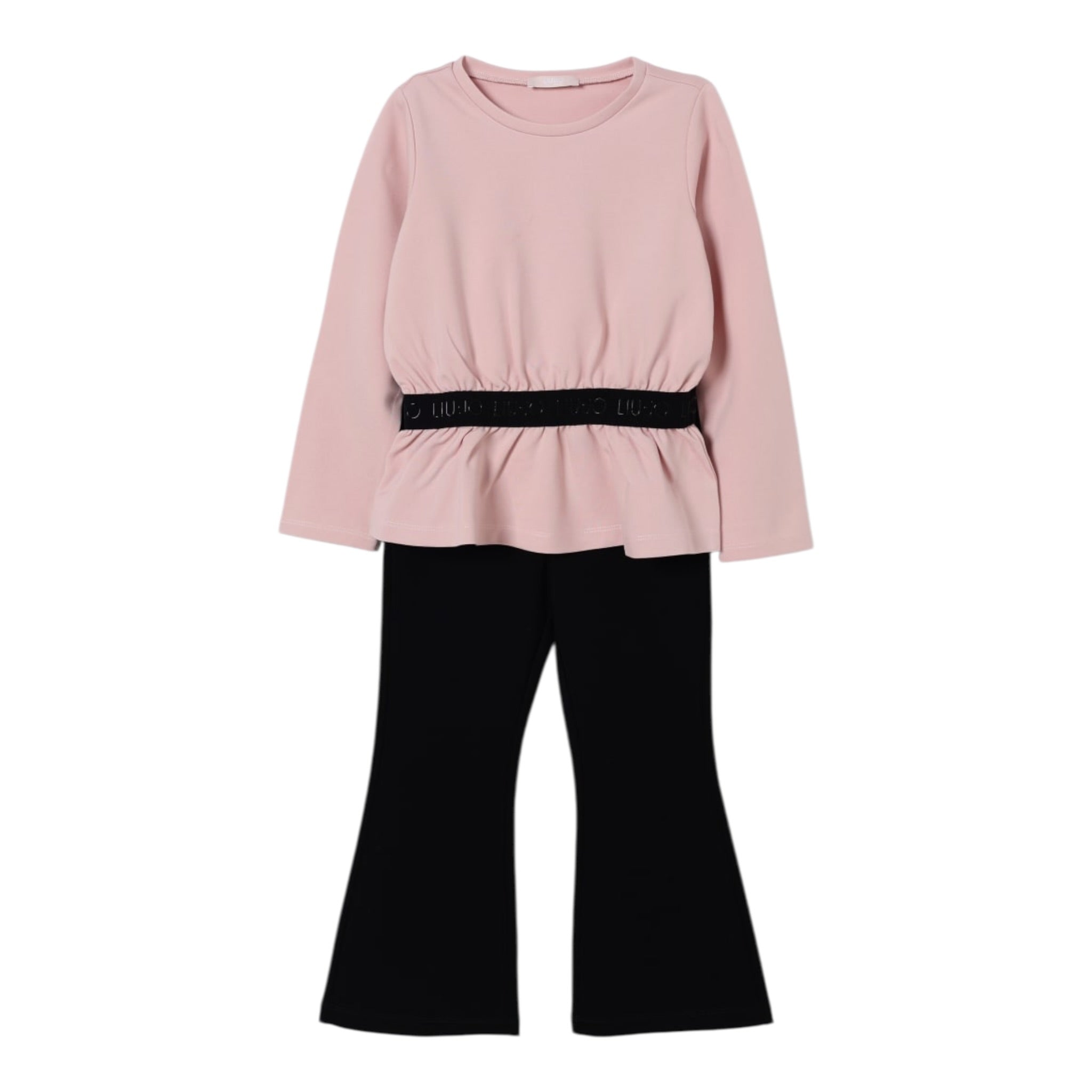 Liu Jo Completo 2 Pezzi Shirt-Leggins Rosa/Nero per Bambina KF5131N ROSA/NERO LIU JO 