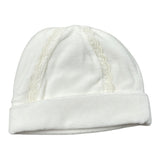 Lalalu' Cappello tinta unita con Ricami Bianco per Neonata QOQPA BIANCO LALALU' 