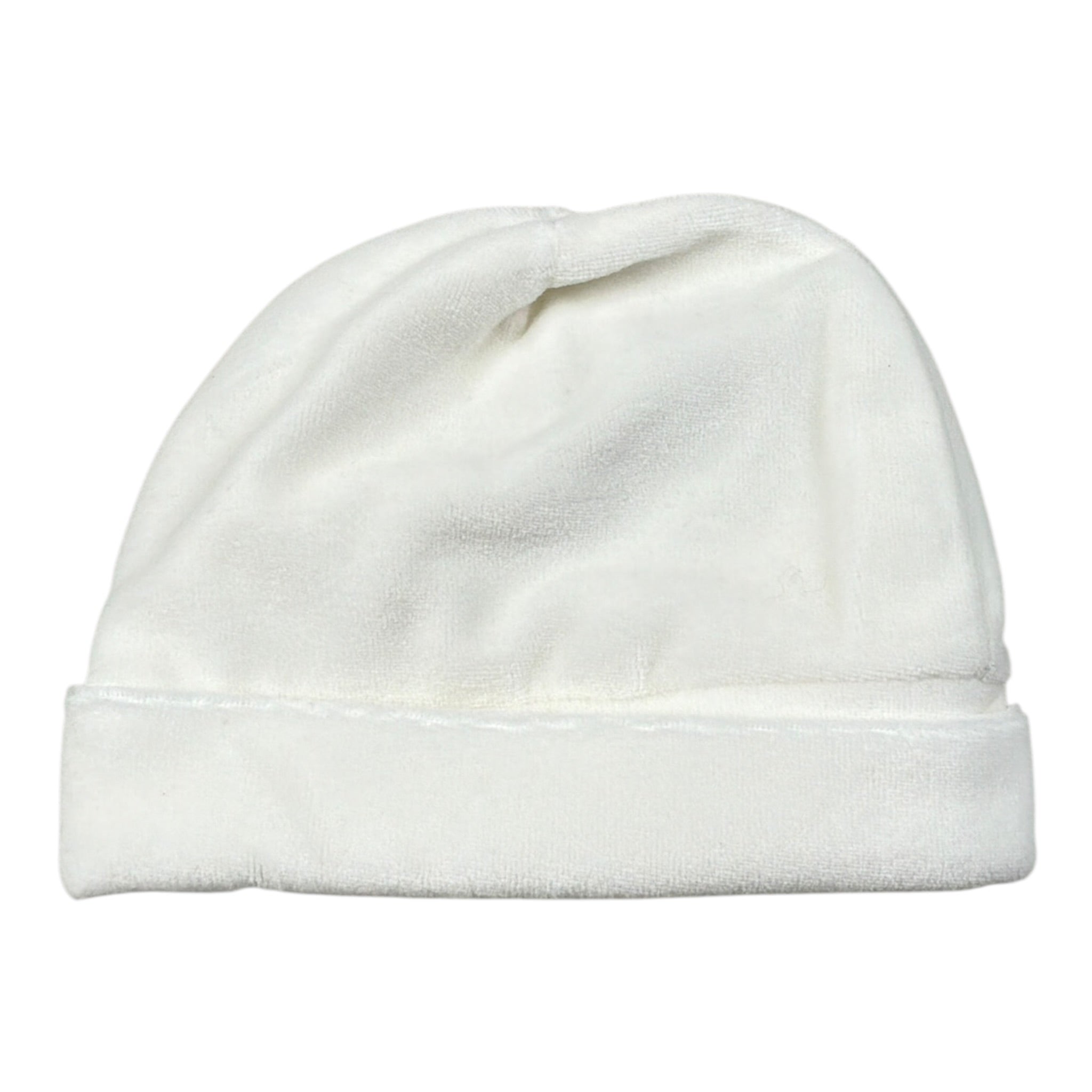 Lalalu' Cappello tinta unita con Ricami Bianco per Neonata QOQPA BIANCO LALALU' 