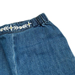 Louise Misha Jeans tinta unita con Ricami Blu per Neonata FRIW25P0283 BLU LOUISE MISHA 