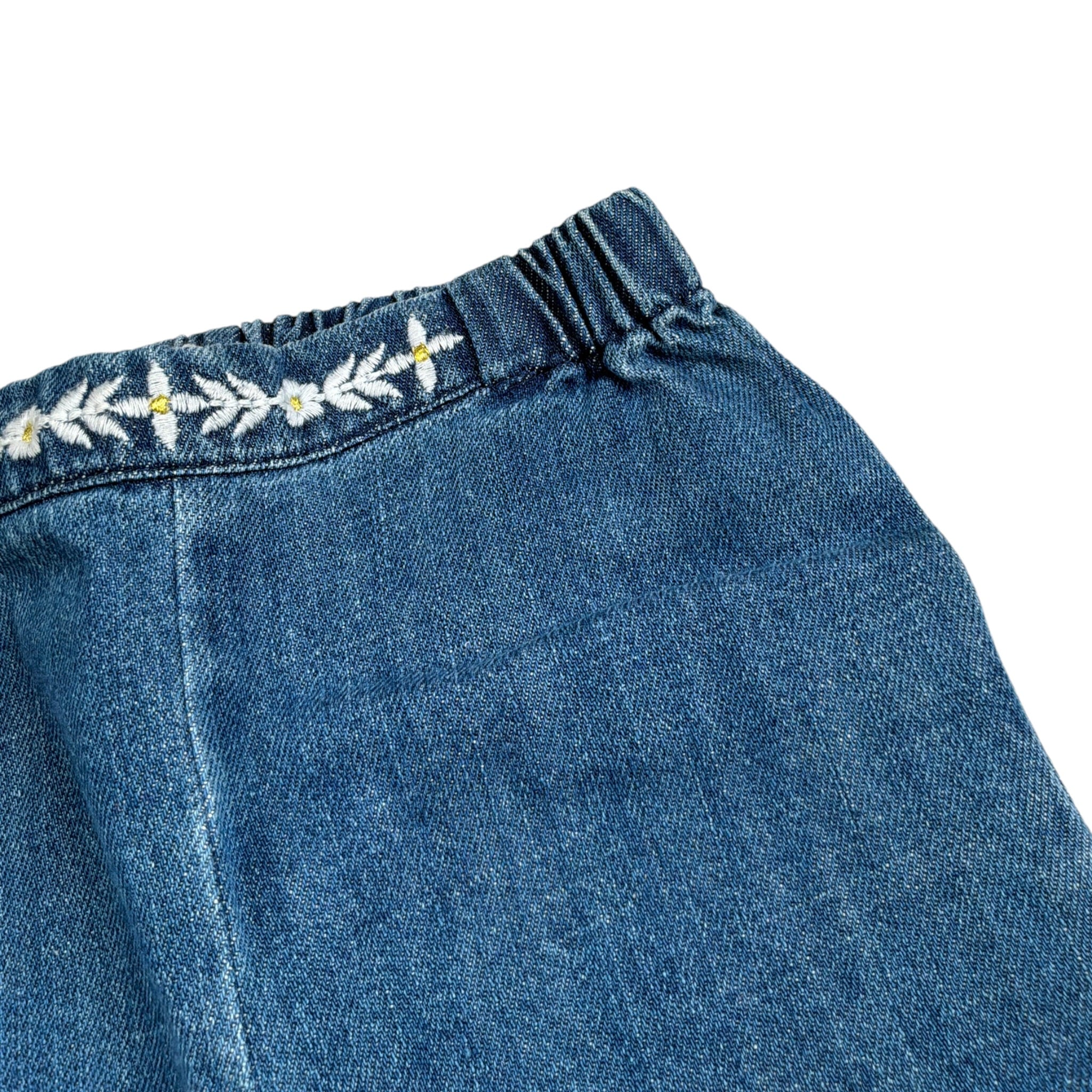 Louise Misha Jeans tinta unita con Ricami Blu per Neonata FRIW25P0283 BLU LOUISE MISHA 