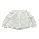 Louise Misha Camicia tinta unita con Ricami Bianco per Neonata GRIW25B0068N BIANCO LOUISE MISHA 