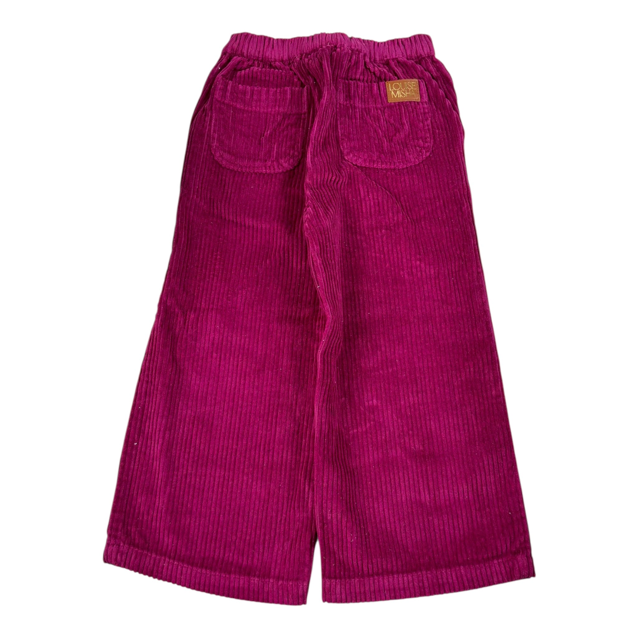 Louise Misha Pantalone tinta unita con Elastico In Vita Magenta per Bambina GRIW25P0195 MAGENTA LOUISE MISHA 