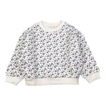 Louise Misha Felpa tinta unita con Stampa Fiori Panna per Bambina GRPW25S0070 PANNA LOUISE MISHA 