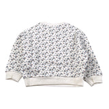 Louise Misha Felpa tinta unita con Stampa Fiori Panna per Bambina GRPW25S0070 PANNA LOUISE MISHA 