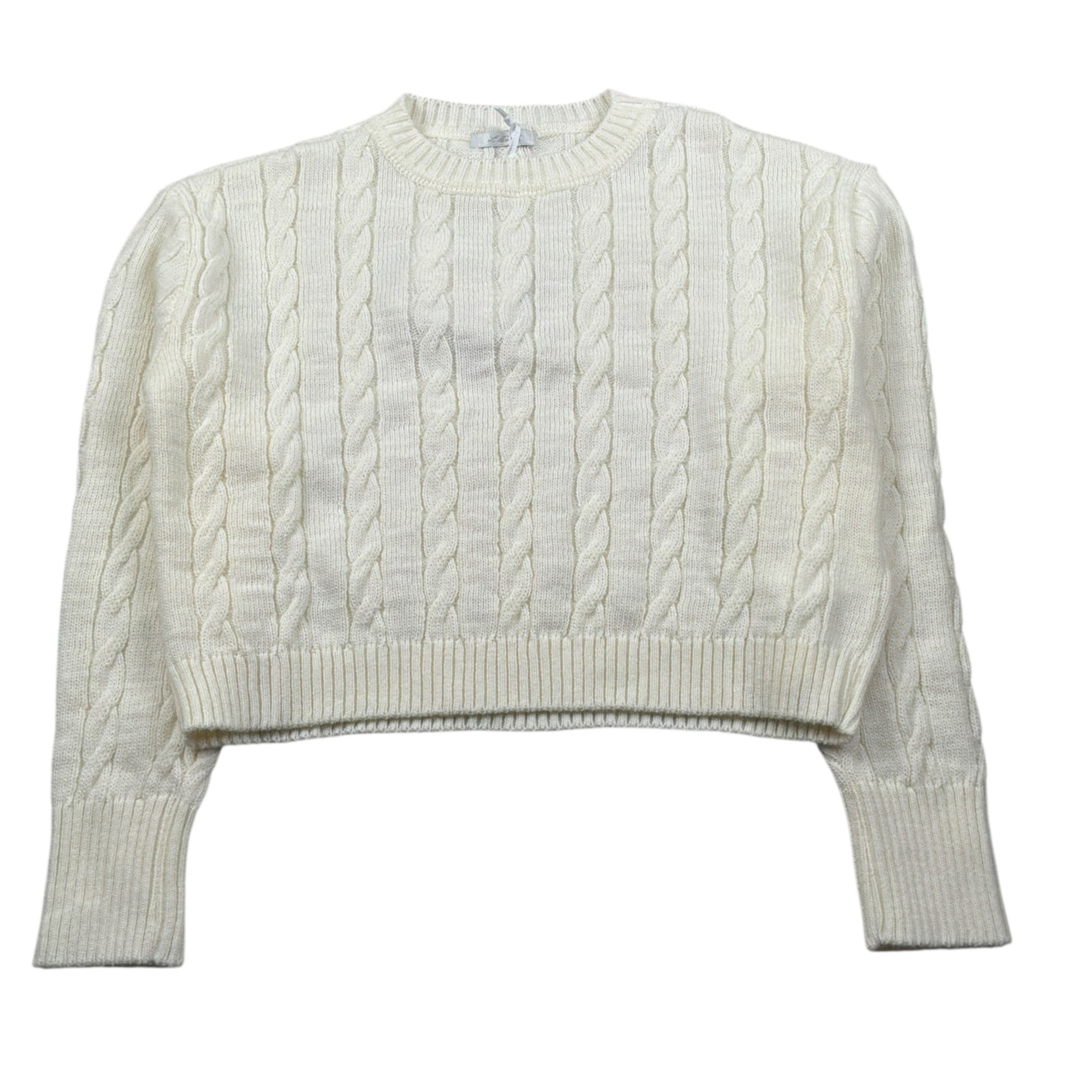 Lu Lu By Miss Grant Maglia Girocollo tinta unita Panna per Bambina LL3099 PANNA LU LU BY MISS GRANT 