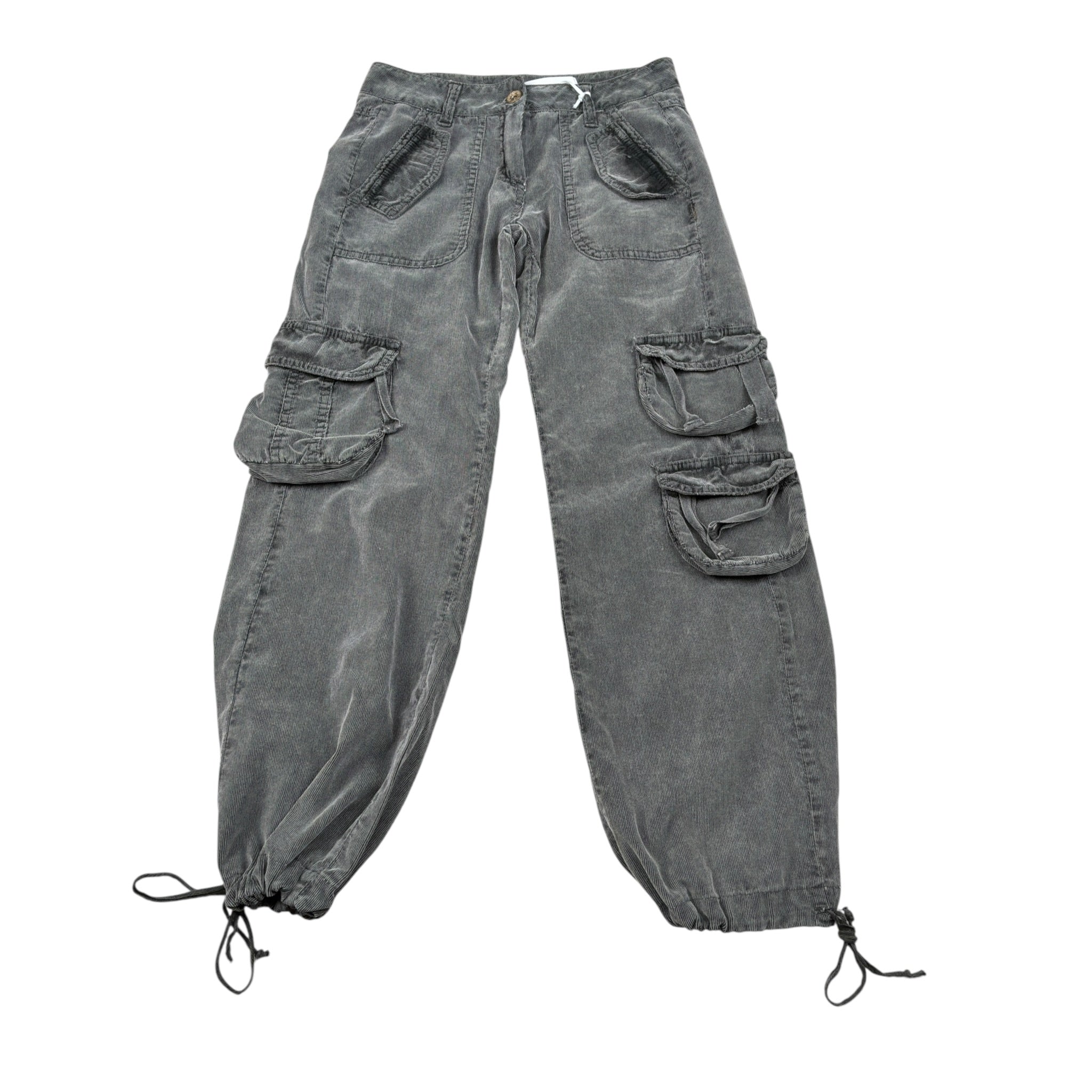 Lu Lu By Miss Grant Pantalone tinta unita Modello Palazzo con Elastici Grigio per Bambina LL3212 GRIGIO LU LU BY MISS GRANT 