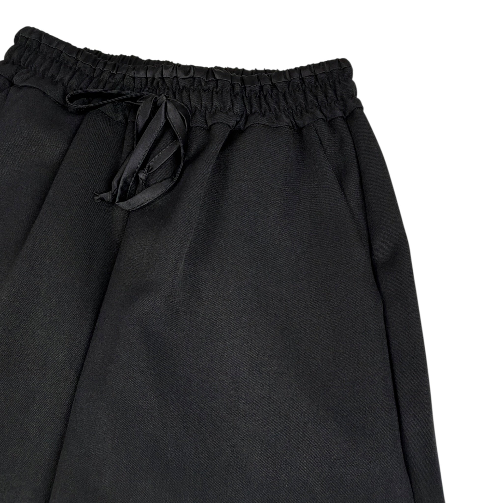 Lu Lu By Miss Grant Pantalone tinta unita Modello A Palazzo Nero per Bambina LL3739 NERO LU LU BY MISS GRANT 