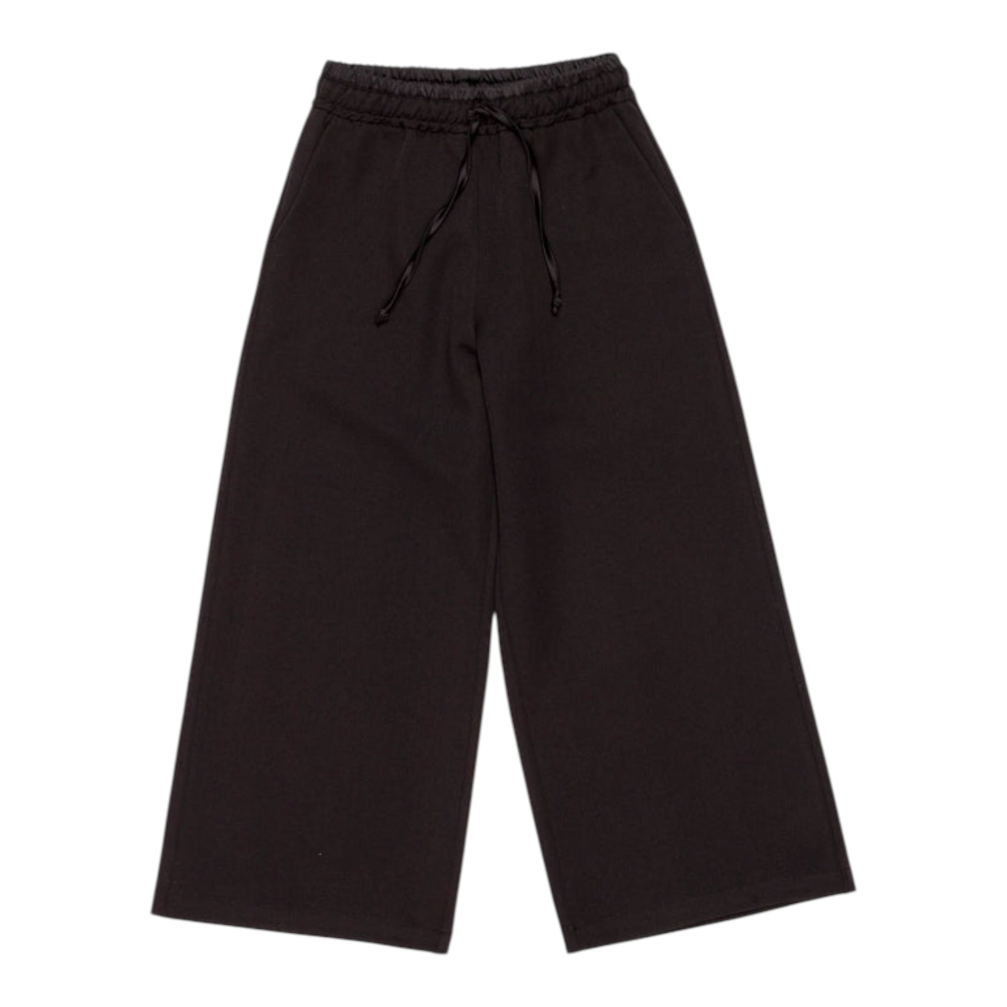Lu Lu By Miss Grant Pantalone tinta unita Modello A Palazzo Nero per Bambina LL3739X NERO LU LU BY MISS GRANT 