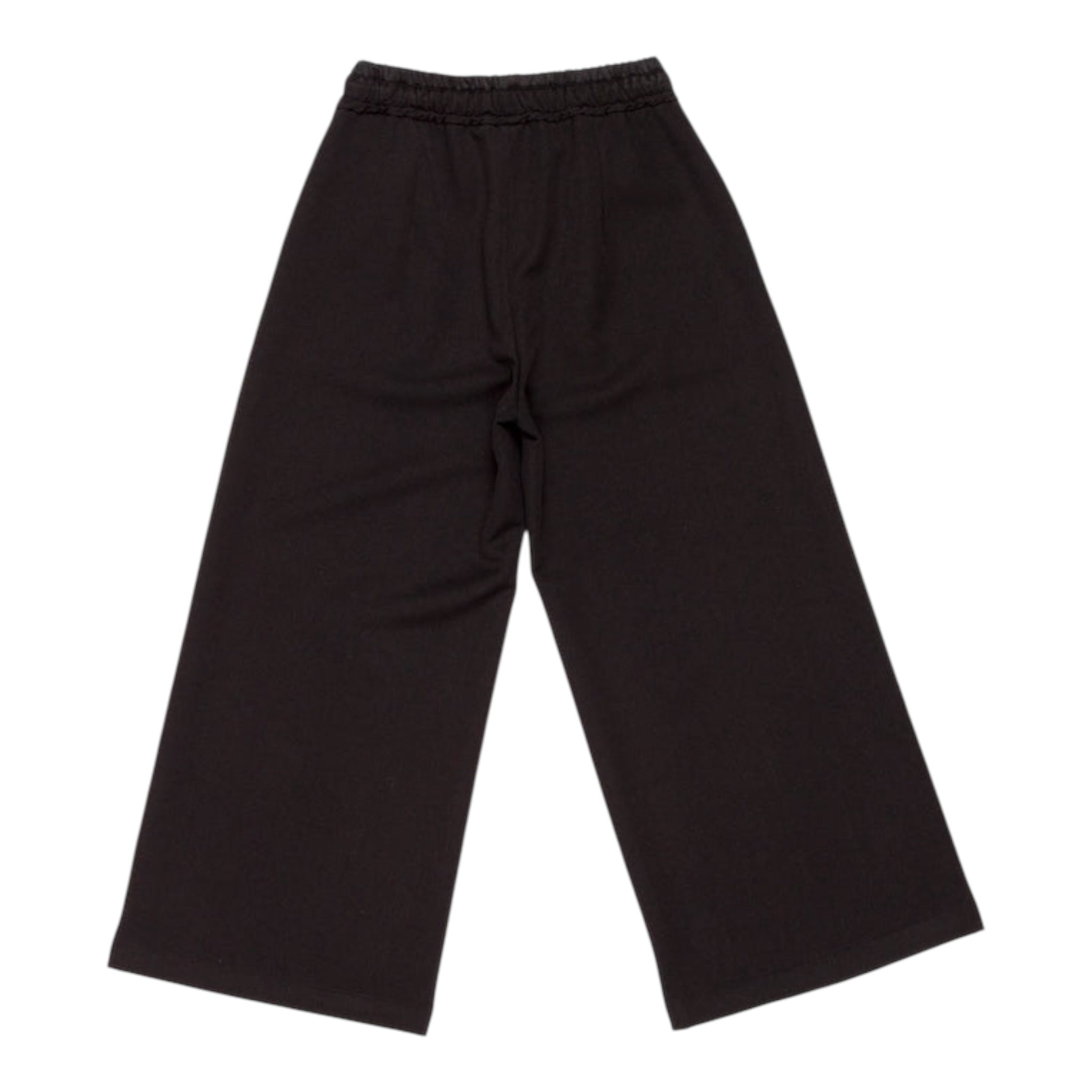 Lu Lu By Miss Grant Pantalone tinta unita Modello A Palazzo Nero per Bambina LL3739X NERO LU LU BY MISS GRANT 