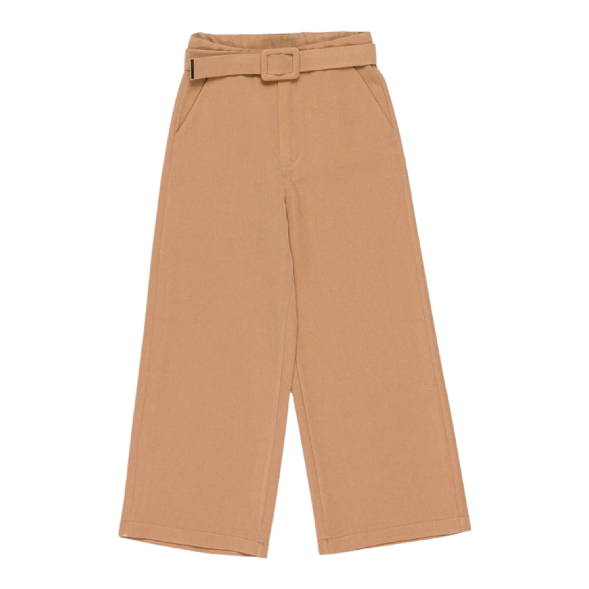 Lu Lu By Miss Grant Pantalone tinta unita con Cintura Cammello per Bambina LL3776 CAMMELLO LU LU BY MISS GRANT 