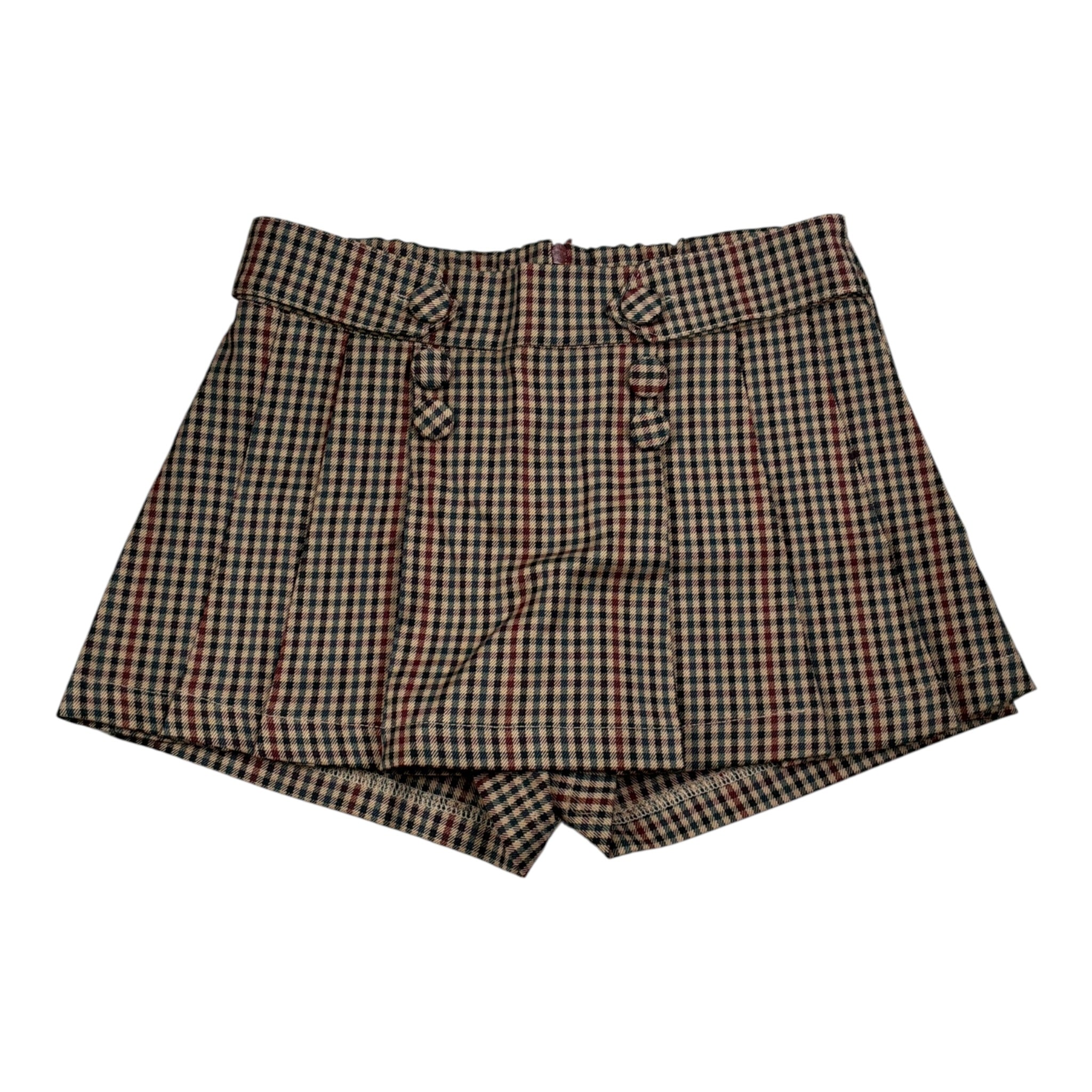 Lu Lu By Miss Grant Short tinta unita con Fantasia A Quadri Beige per Bambina LL3784 BEIGE LU LU BY MISS GRANT 