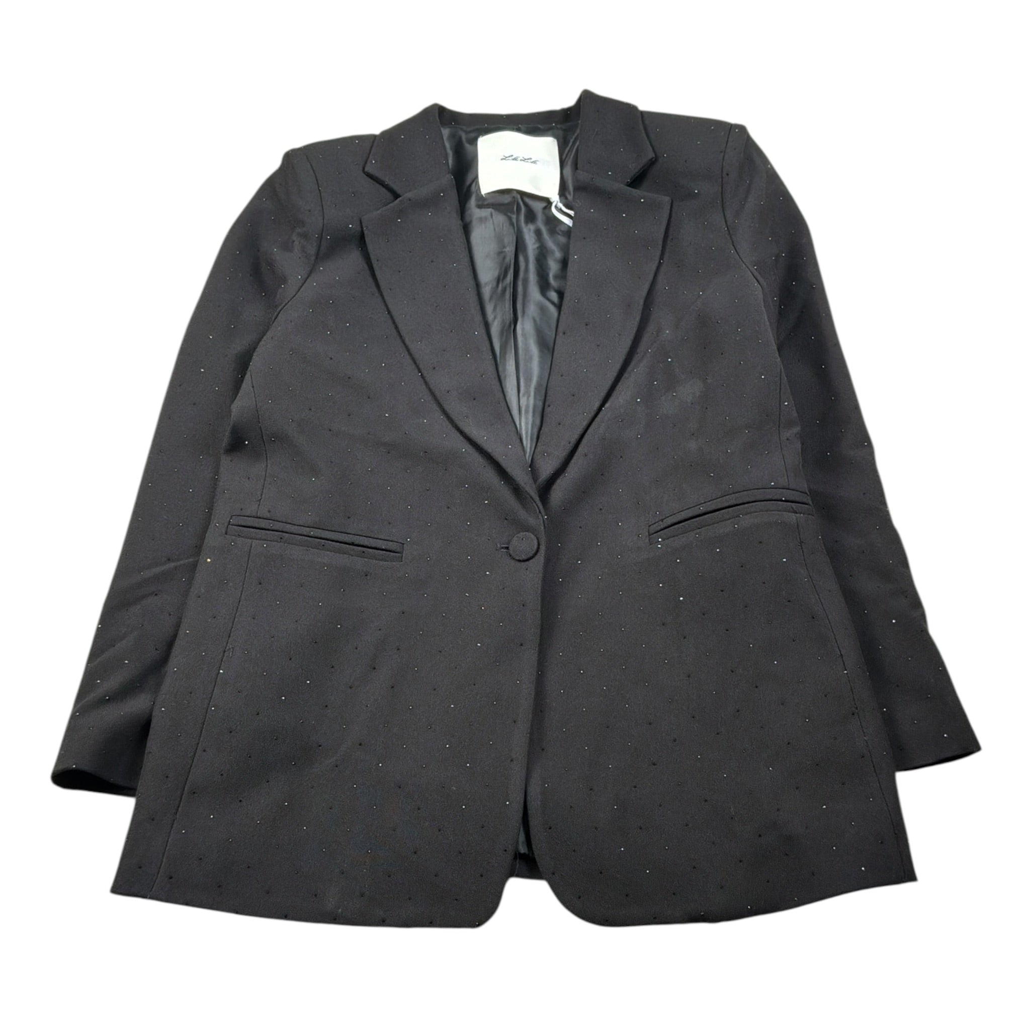 Lu Lu By Miss Grant Giacca tinta unita con Brillantini Nero per Bambina LL3807X NERO LU LU BY MISS GRANT 
