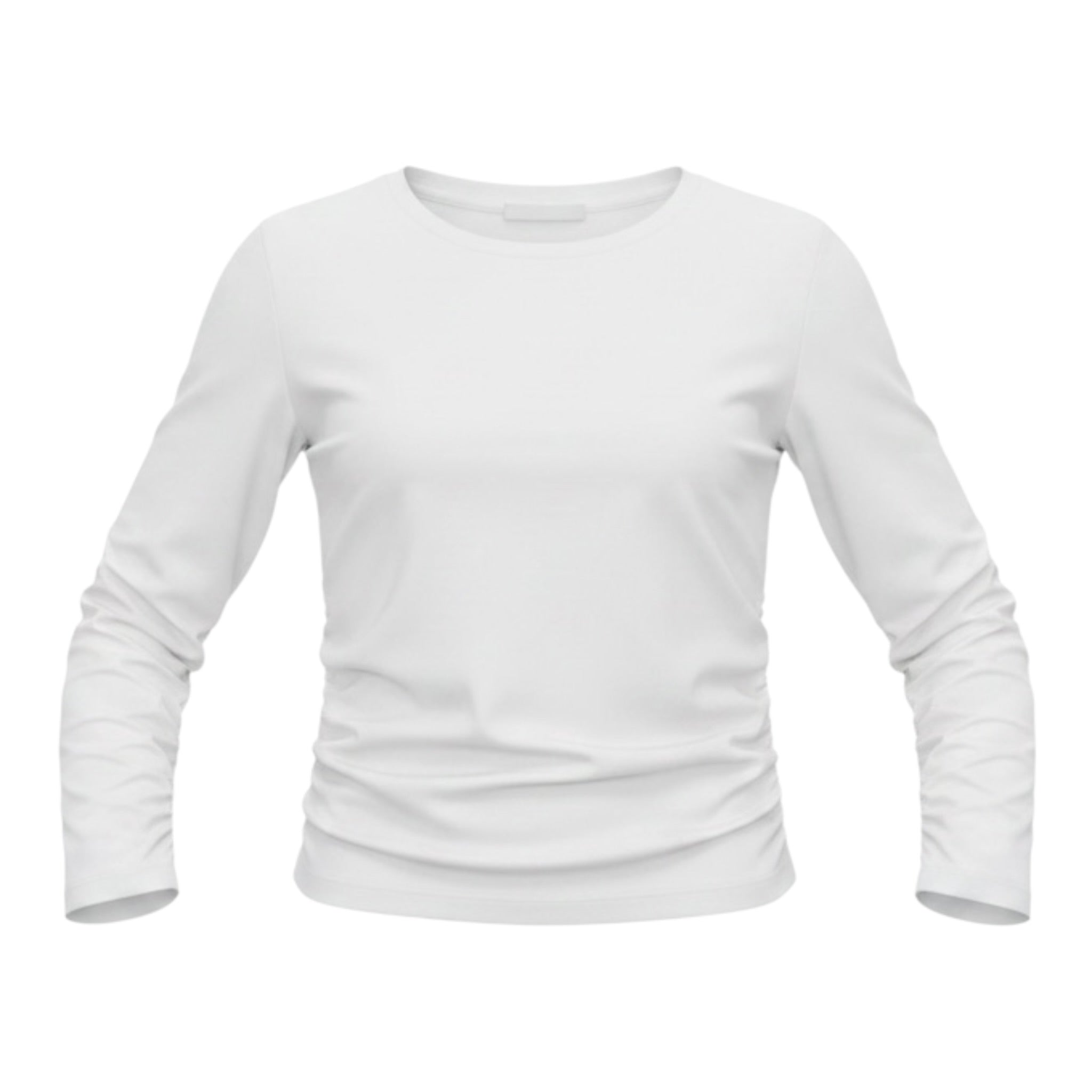 Lu Lu By Miss Grant Shirt tinta unita con Arricci Bianco per Bambina LL3837 BIANCO LU LU BY MISS GRANT 