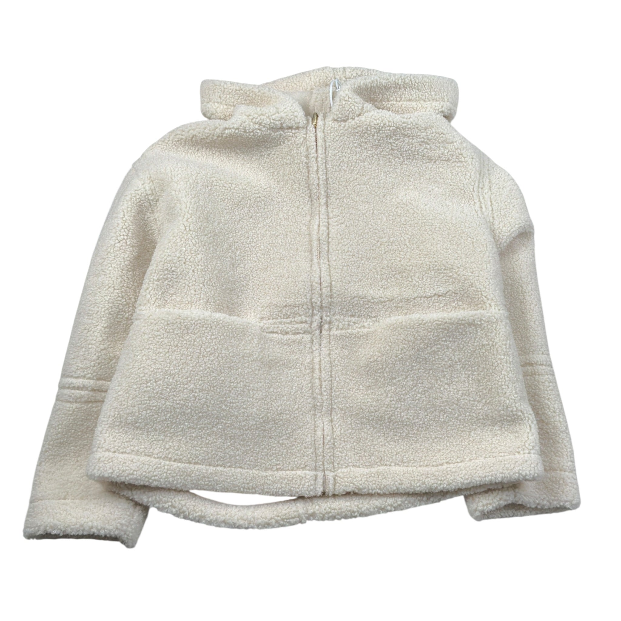 Lu Lu By Miss Grant Cappotto Modello Teddy tinta unita con Zip Panna per Bambina LL3862 PANNA LU LU BY MISS GRANT 