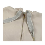 Lu Lu By Miss Grant Felpa tinta unita con Zip E Cappuccio Beige per Bambina LL3867X BEIGE LU LU BY MISS GRANT 