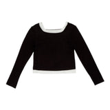 Lu Lu By Miss Grant Set 2 Shirt Bicolore Bianco/Nero per Bambina LL3875 BIANCO/NERO LU LU BY MISS GRANT 