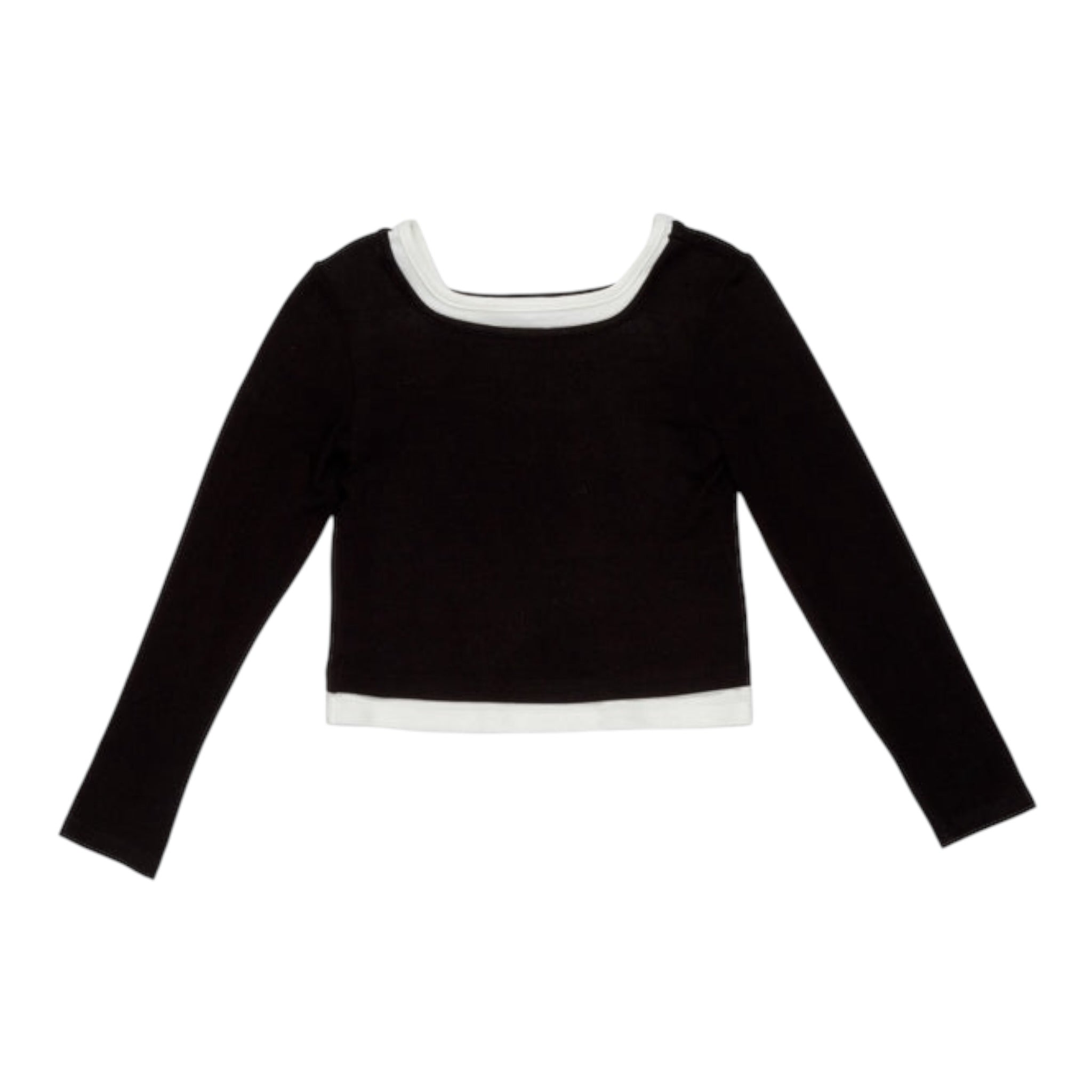 Lu Lu By Miss Grant Set 2 Shirt Bicolore Bianco/Nero per Bambina LL3875 BIANCO/NERO LU LU BY MISS GRANT 