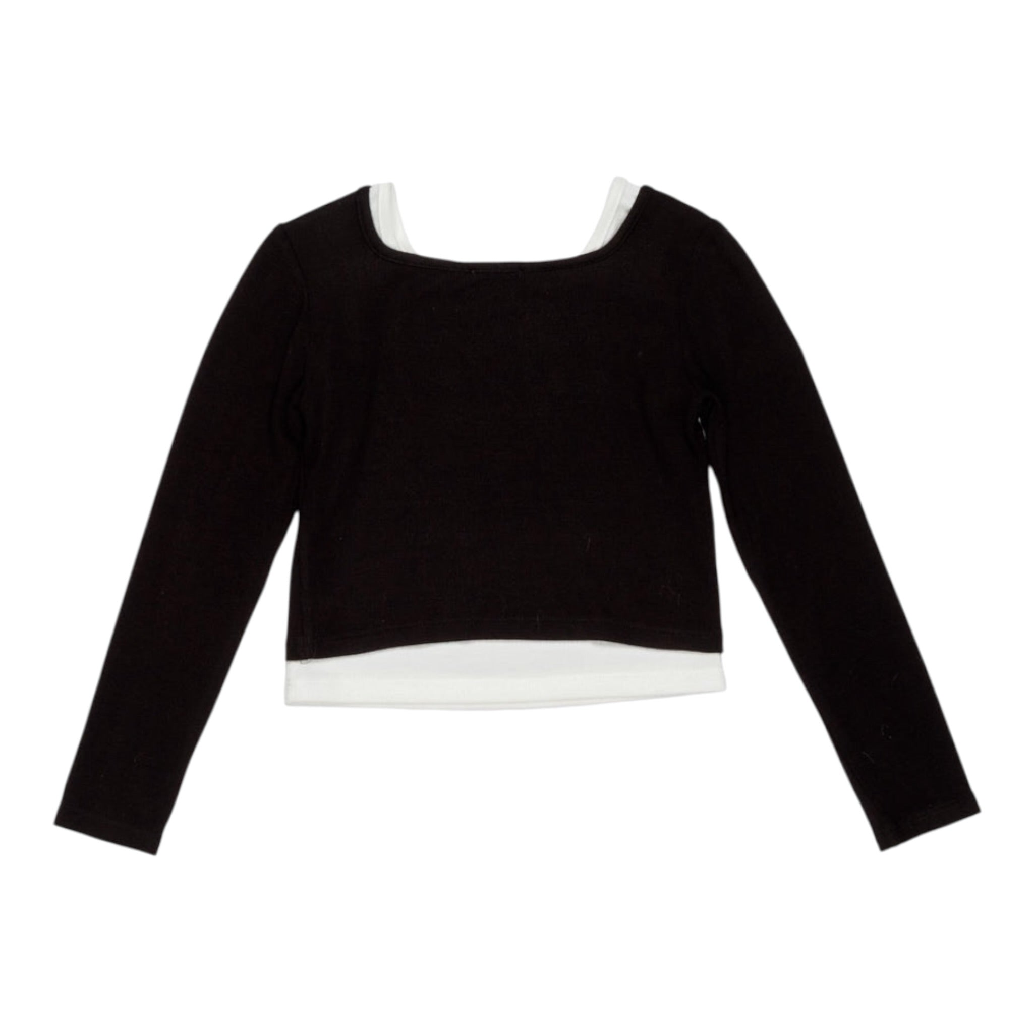 Lu Lu By Miss Grant Set 2 Shirt Bicolore Bianco/Nero per Bambina LL3875 BIANCO/NERO LU LU BY MISS GRANT 