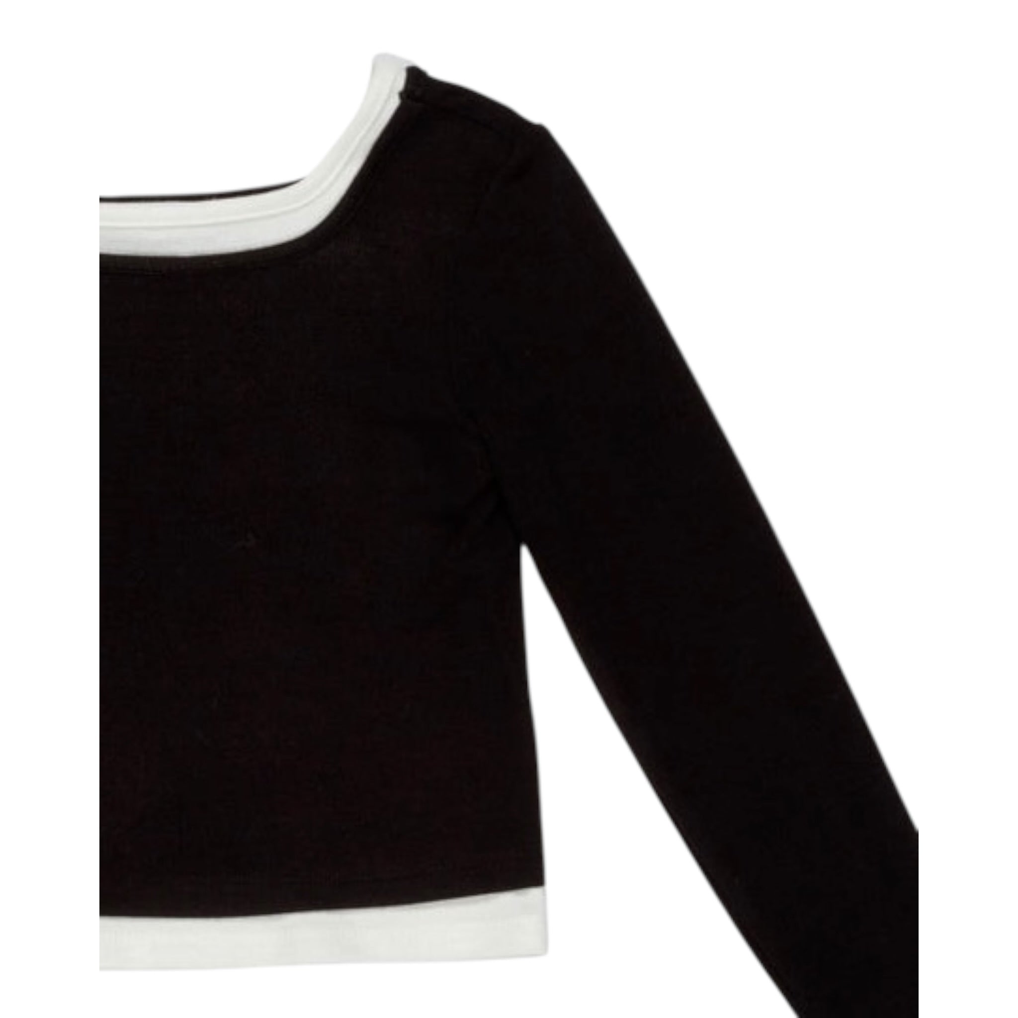 Lu Lu By Miss Grant Set 2 Shirt Bicolore Bianco/Nero per Bambina LL3875 BIANCO/NERO LU LU BY MISS GRANT 