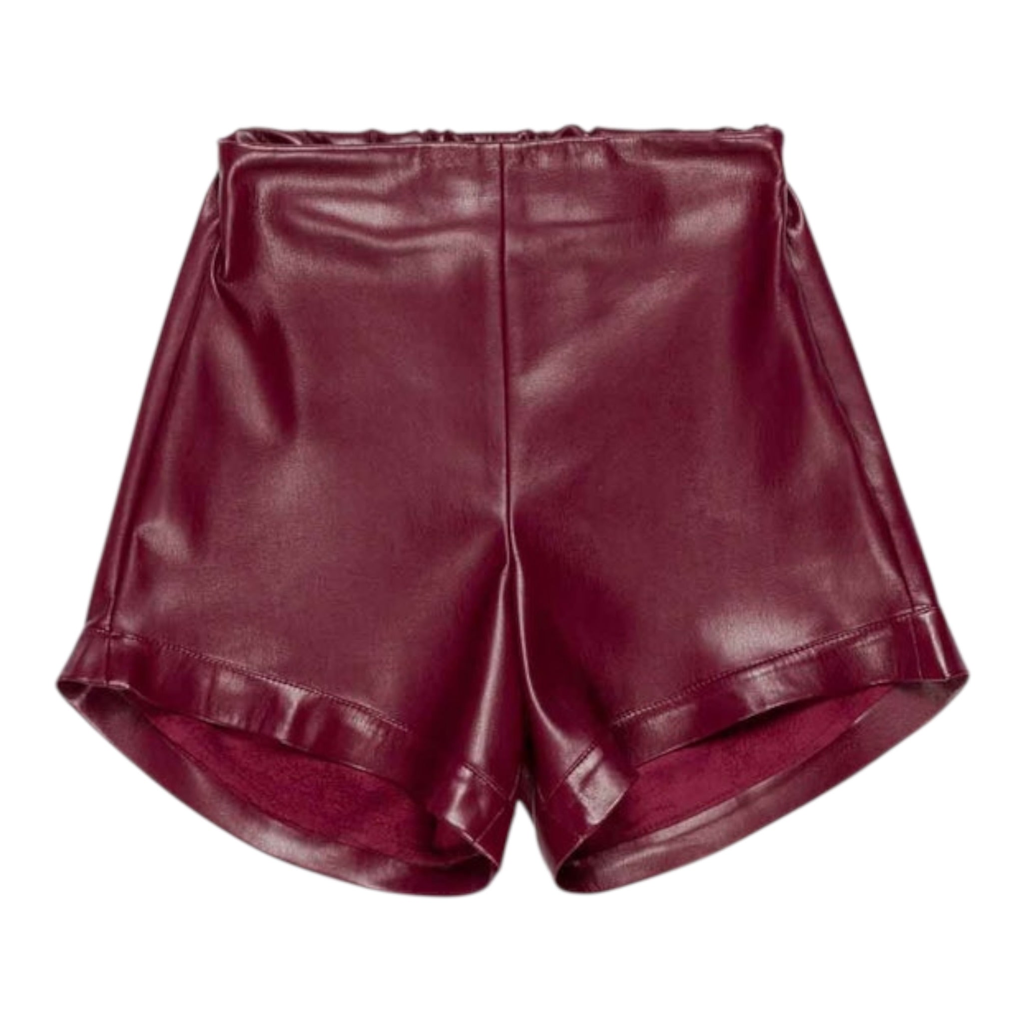 Lu Lu By Miss Grant Short Ecopelle tinta unita Bordeaux per Bambina LL3934 BORDEAUX LU LU BY MISS GRANT 