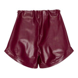 Lu Lu By Miss Grant Short Ecopelle tinta unita Bordeaux per Bambina LL3934 BORDEAUX LU LU BY MISS GRANT 