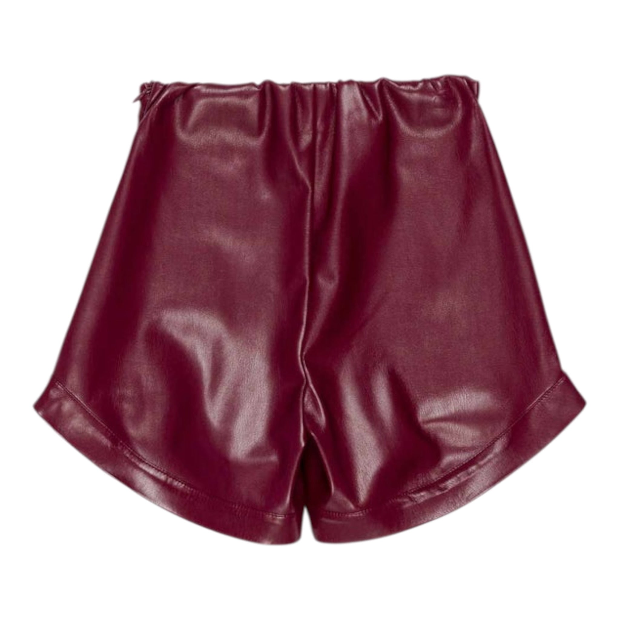 Lu Lu By Miss Grant Short Ecopelle tinta unita Bordeaux per Bambina LL3934 BORDEAUX LU LU BY MISS GRANT 